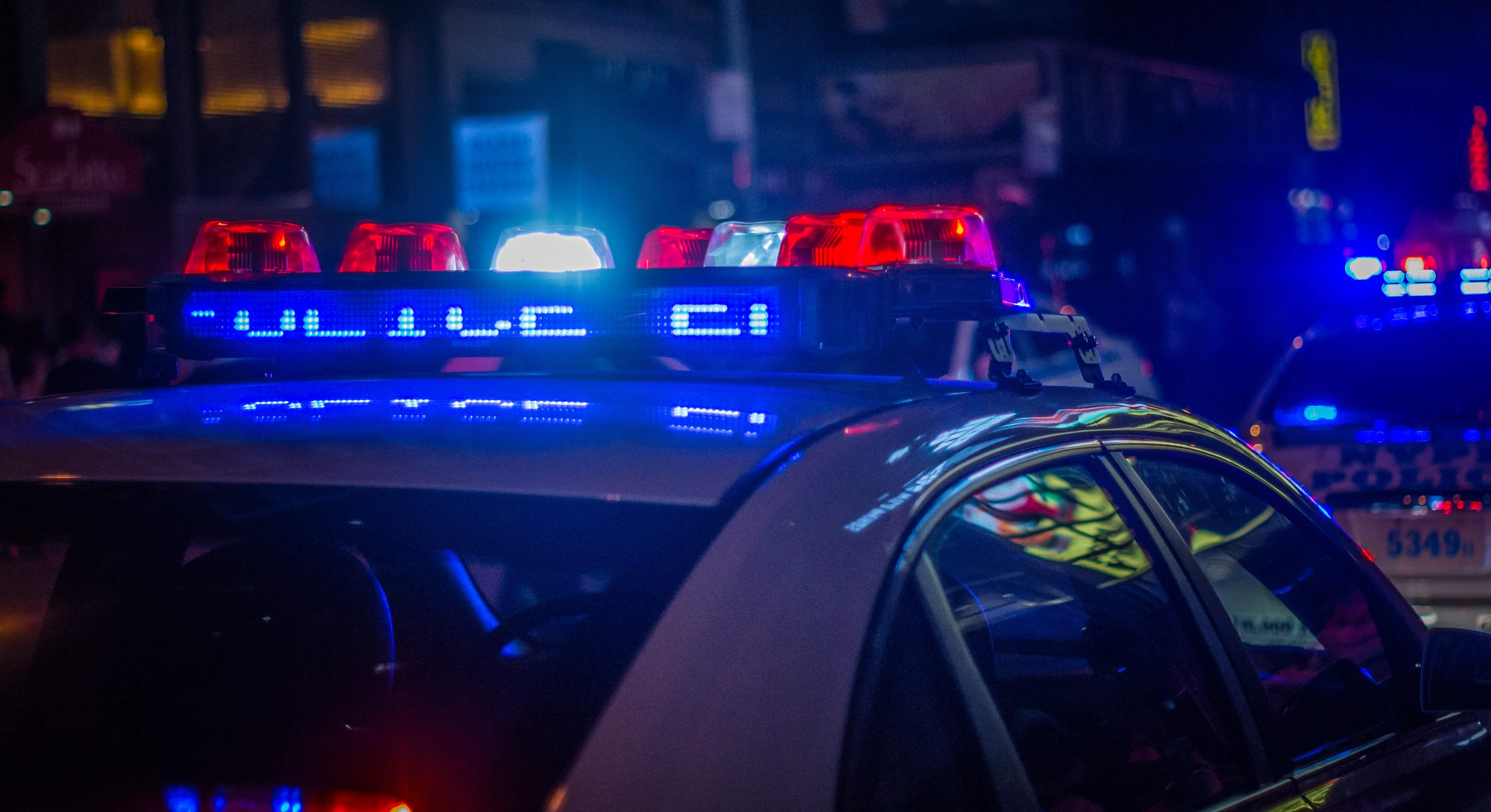 Image of a police car siren light